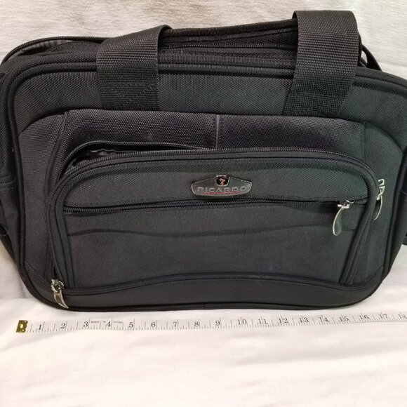 Ricardo Beverly Hills Carry-on Black Nylon Laptop Travel Bag - Picture 2 of 9